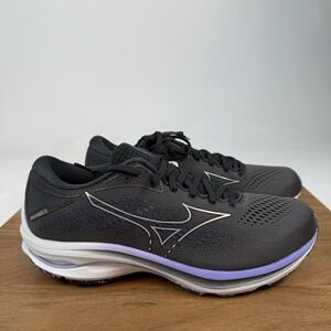 New Womens Mizuno Wave Rider 25 D Gray Running Athletic Shoes Sneakers Sz 10 M